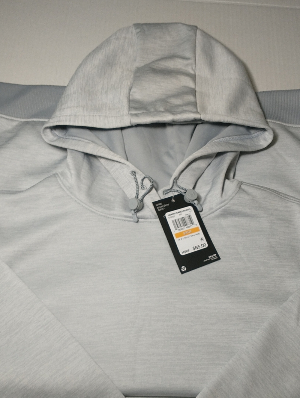 NEW Under Armor Women's Storm Fleece Hoodie, Ice Gray, Size Small, Loose Fit